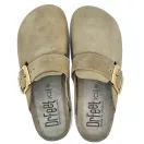 16202 -es női Dr Feet bőr papucs - bezs