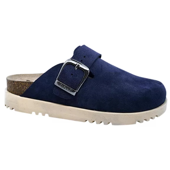 16202 -es női Dr Feet bőr papucs - sotet kek 16202 -es női Dr Feet bőr papucs - sotet kek