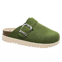 16202 -es női Dr Feet bőr papucs - zold