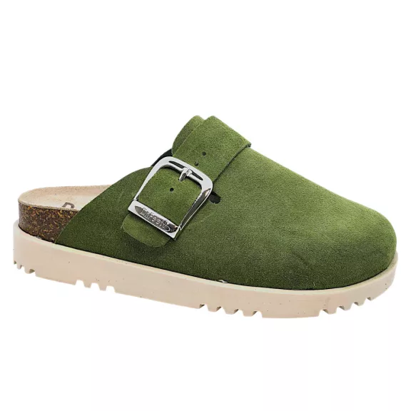 16202 -es női Dr Feet bőr papucs - zold 16202 -es női Dr Feet bőr papucs - zold