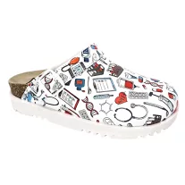 16203 -as női Dr Feet bőr papucs - new medical