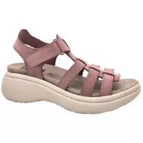 18000 -es női Dr Feet bőr papucs - puder rozsaszin