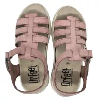 18000 -es női Dr Feet bőr papucs - puder rozsaszin