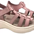 18000 -es női Dr Feet bőr papucs - puder rozsaszin