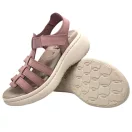 18000 -es női Dr Feet bőr papucs - puder rozsaszin