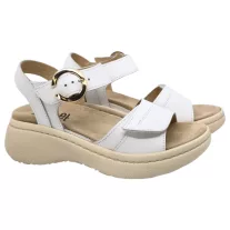 18004 -es női Dr Feet bőr papucs - feher