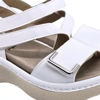 18007 -es női Dr Feet bőr papucs - feher