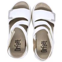 18007 -es női Dr Feet bőr papucs - feher