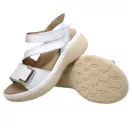 18007 -es női Dr Feet bőr papucs - feher 18007 -es női Dr Feet bőr papucs - feher