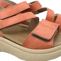 18007 -es női Dr Feet bőr papucs - narancssarga