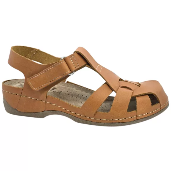 2018 -es női Dr Feet bőr szandal - barna 2018 -es női Dr Feet bőr szandal - barna