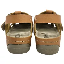 2018 -es női Dr Feet bőr szandal - barna