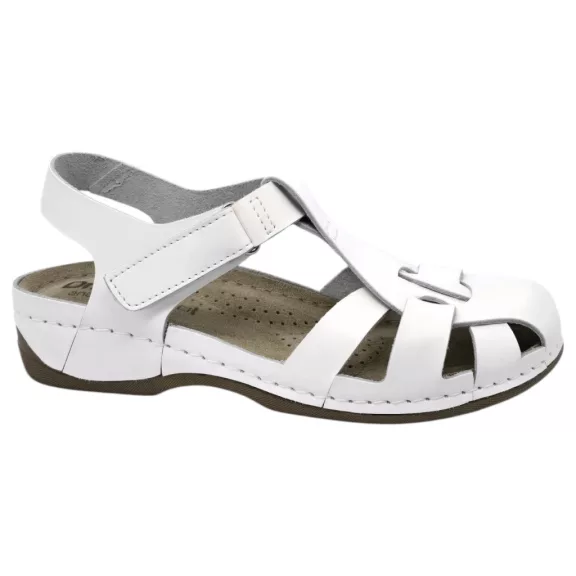 2018 -es női Dr Feet bőr szandal - feher 2018 -es női Dr Feet bőr szandal - feher