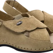 2084 -es női Dr Feet bőr szandal - vilagos barna