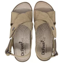 2084 -es női Dr Feet bőr szandal - vilagos barna