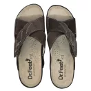 2085 -os női Dr Feet bőr papucs - sotet barna