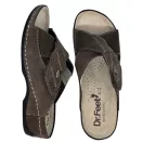 2085 -os női Dr Feet bőr papucs - sotet barna