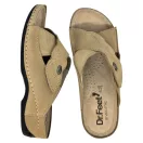 2085 -os női Dr Feet bőr papucs - vilagos barna 2085 -os női Dr Feet bőr papucs - vilagos barna