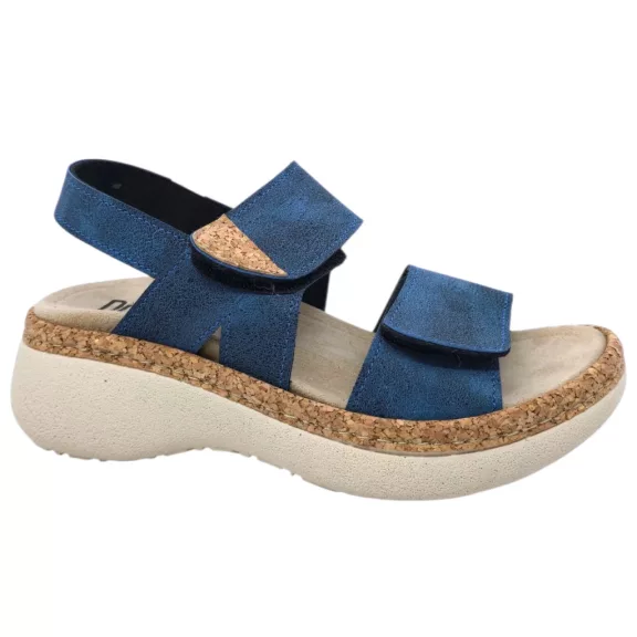 21002 -es női Dr Feet bőr papucs - kek 21002 -es női Dr Feet bőr papucs - kek