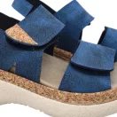 21002 -es női Dr Feet bőr papucs - kek 21002 -es női Dr Feet bőr papucs - kek
