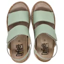 21002 -es női Dr Feet bőr papucs - menta zold