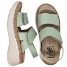 21002 -es női Dr Feet bőr papucs - menta zold