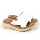 21005 -os női Dr Feet bőr papucs - feher 21005 -os női Dr Feet bőr papucs - feher