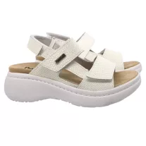21007 -es női Dr Feet bőr papucs - feher