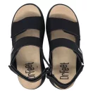 21007 -es női Dr Feet bőr papucs - fekete