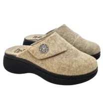 21008 -es női Dr Feet gyapju papucs - bezs