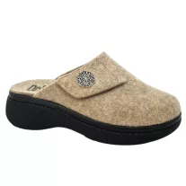 21008 -es női Dr Feet gyapju papucs - bezs