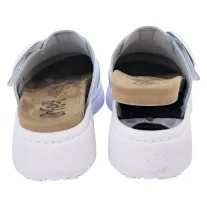 21011 -es női Dr Feet bőr papucs - feher