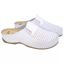 2106 -os női Dr Feet bőr papucs - feher