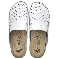 2106 -os női Dr Feet bőr papucs - feher