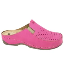 2106 -os női Dr Feet bőr papucs - rozsaszin