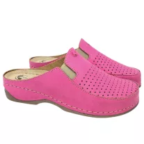 2106 -os női Dr Feet bőr papucs - rozsaszin