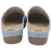 2106 -os női Dr Feet bőr papucs - vilagos kek