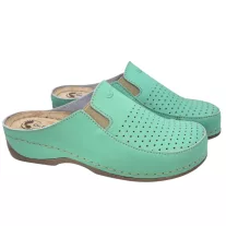 2106 -os női Dr Feet bőr papucs - zold