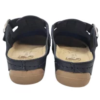 2107 -es női Dr Feet bőr papucs - sotet kek