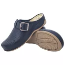 2107 -es női Dr Feet bőr papucs - sotet kek 2107 -es női Dr Feet bőr papucs - sotet kek