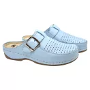 2107 -es női Dr Feet bőr papucs - vilagos kek 2107 -es női Dr Feet bőr papucs - vilagos kek