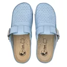 2107 -es női Dr Feet bőr papucs - vilagos kek 2107 -es női Dr Feet bőr papucs - vilagos kek