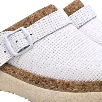 21200 -as női Dr Feet bőr papucs - feher