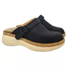 21200 -as női Dr Feet bőr papucs - fekete 21200 -as női Dr Feet bőr papucs - fekete