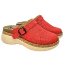 21200 -as női Dr Feet bőr papucs - piros 21200 -as női Dr Feet bőr papucs - piros