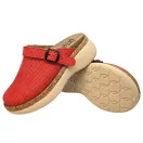 21200 -as női Dr Feet bőr papucs - piros 21200 -as női Dr Feet bőr papucs - piros