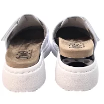 21301 -es női Dr Feet bőr papucs - feher