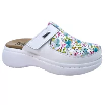 21301 -es női Dr Feet bőr papucs - feher pillango