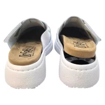 21301 -es női Dr Feet bőr papucs - feher pillango