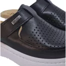 21301 -es női Dr Feet bőr papucs - fekete 21301 -es női Dr Feet bőr papucs - fekete